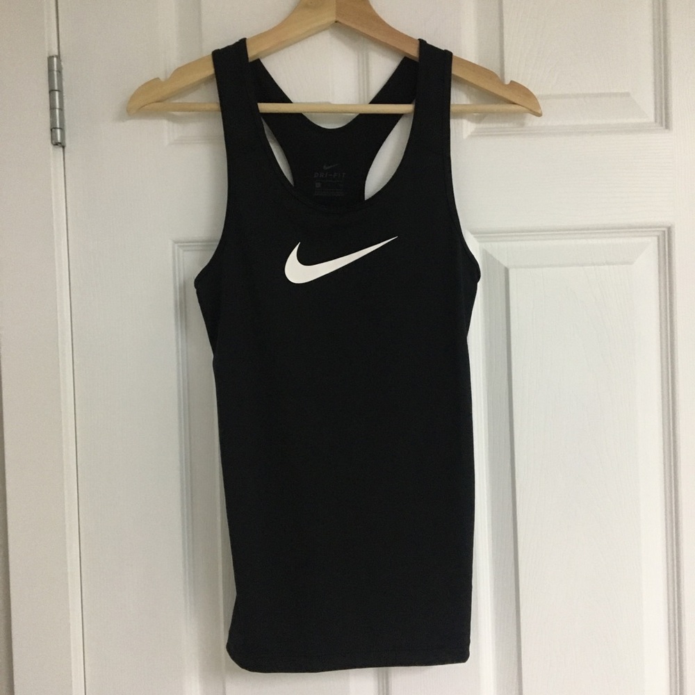 Nike Dri-Fit black tank top, size S.
